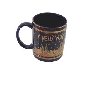 NYC Mug Twin Towers World Trade Center Blue New York City Merchandise 93704